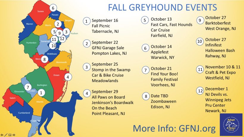 Fall Map Calendar